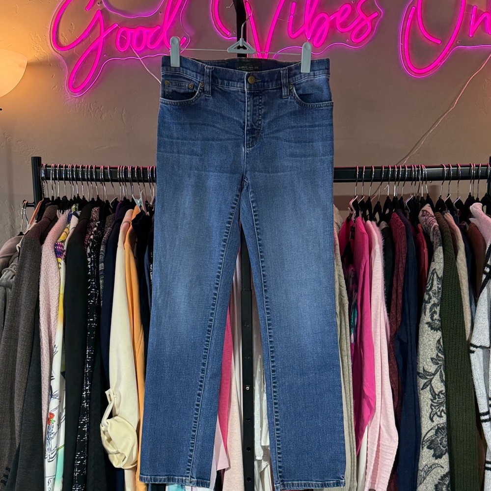 Lauren Ralph Lauren Denim Classic Straight Leg Jeans